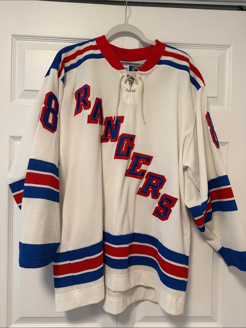 New York Rangers CCM Eric Lindross Jersey.